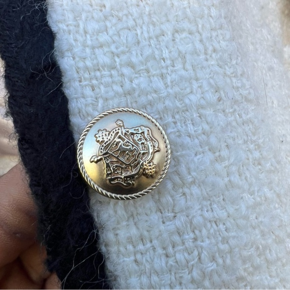J. Crew Cream and Black Louisa Lady Jacket - Picture 9 of 15